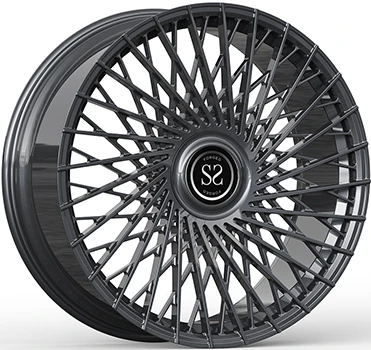 G70 BMW 760 szürke 22x9,5 és 22x11 egyedi 1 db-os kovácsolt felnik BMW úszósapkával