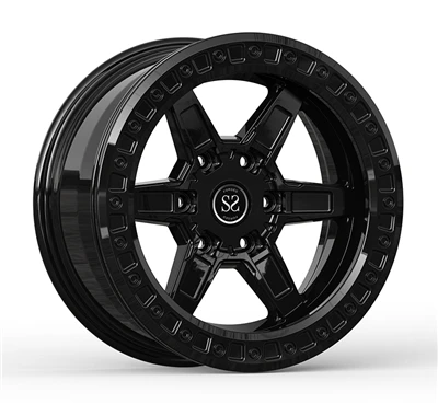 Fényes fekete tartály 300 gyöngy zár kerekek 18x8.5