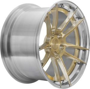 Sliver Barrel Golden Disk 2PC kovácsolt kerék